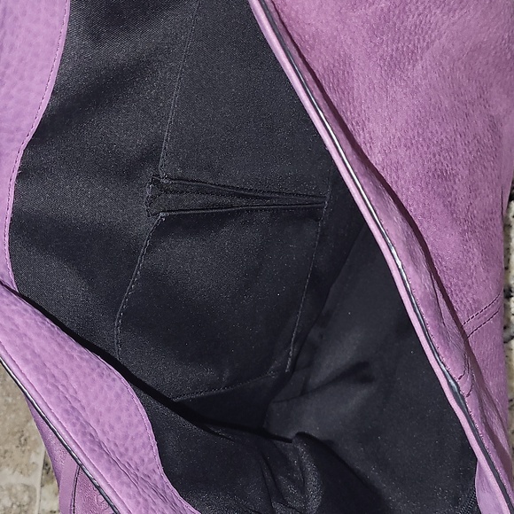 Rebecca Minkoff Purple Suede Hobo Bag - Picture 9 of 13